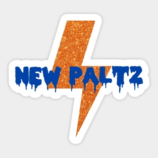 New Paltz Glitter Lightning Sticker